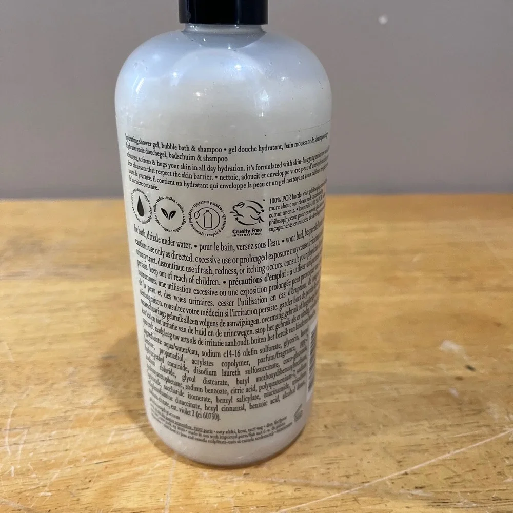 Philosophy‎ Pure Grace Hydrating Shower Gel Shampoo Bubble Bath 16oz New
